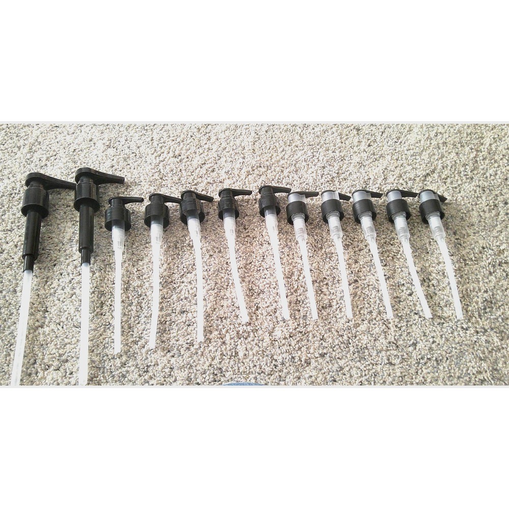 NIB bottle replacement pumps black tops, clear tubes